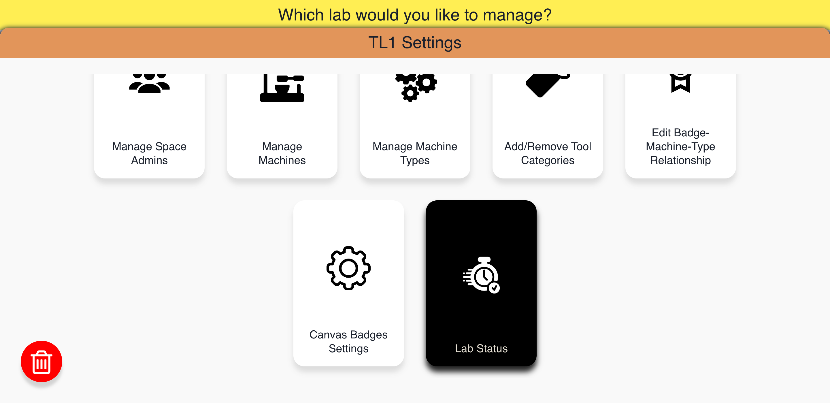 Pinpoint Admin Settings Page